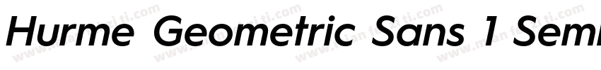 Hurme Geometric Sans 1 SemiBold字体转换